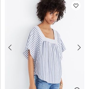 Madewell butterfly top in stripe